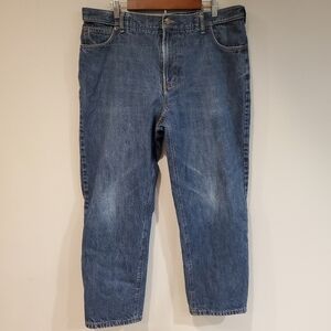 Lands' End Flannel Lined Stretchy Waist Men's Traditional Fit Size 40